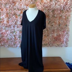 🌺 Black T-shirt Dress XL